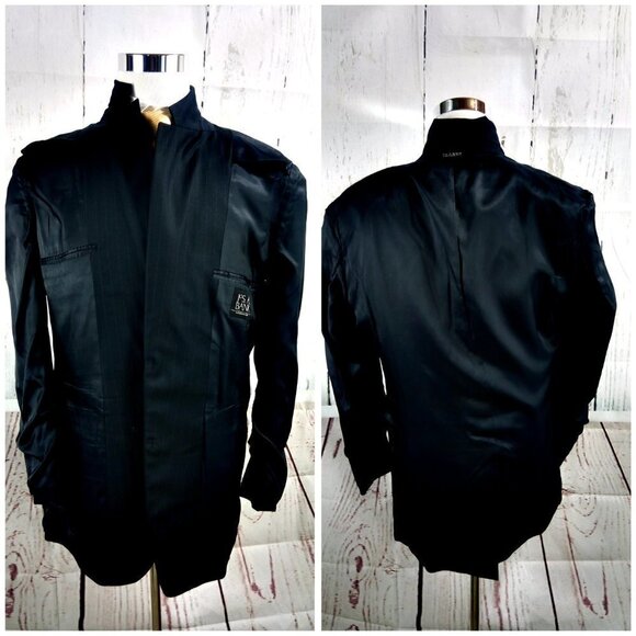 Jos A Bank 1905 41L Deep Blue Striped 2pc Suit - Picture 9 of 16